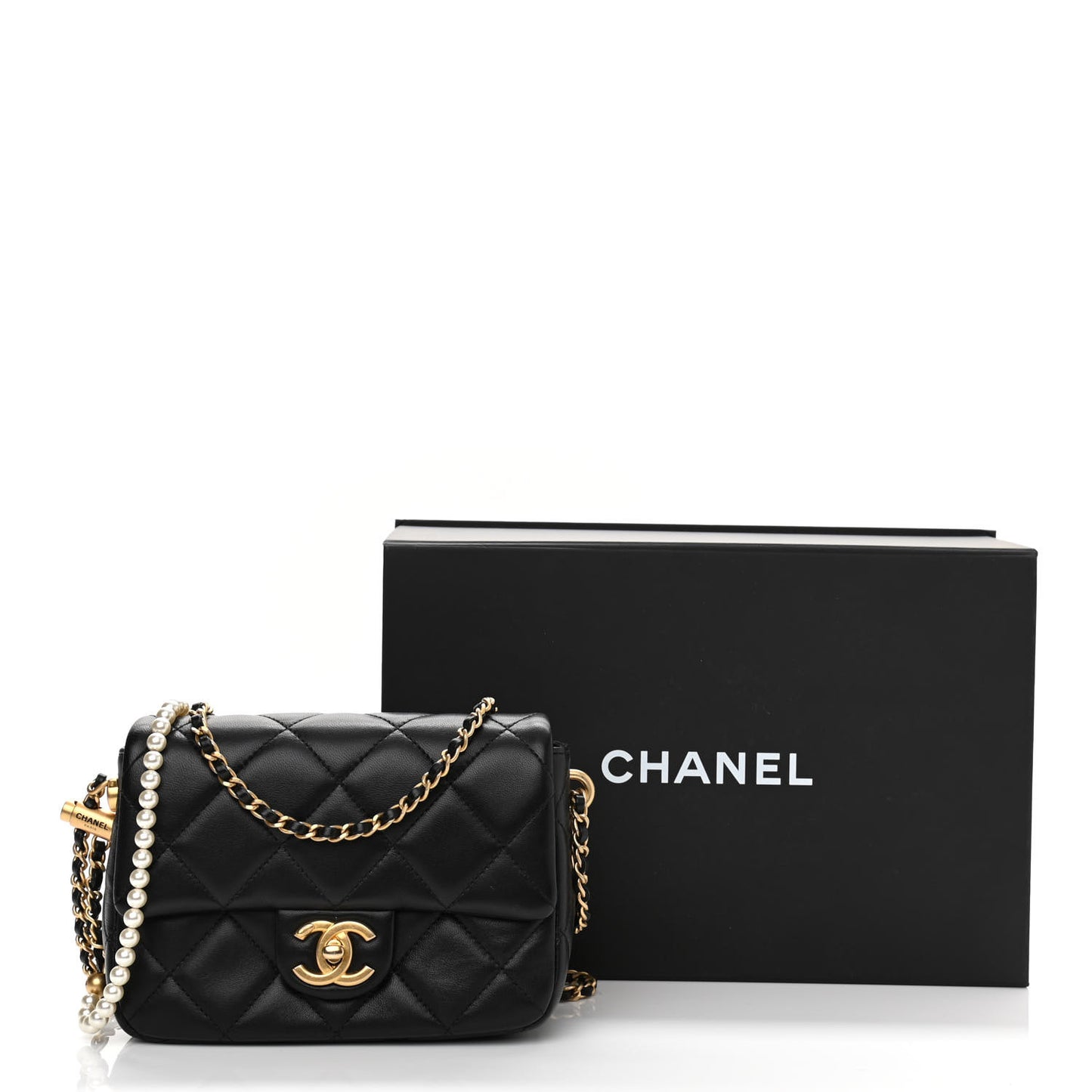 Lambskin Quilted Mini My Perfect Flap Black