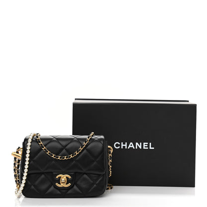 Chanel Lambskin Quilted Mini My Perfect Flap Black 11 of 11