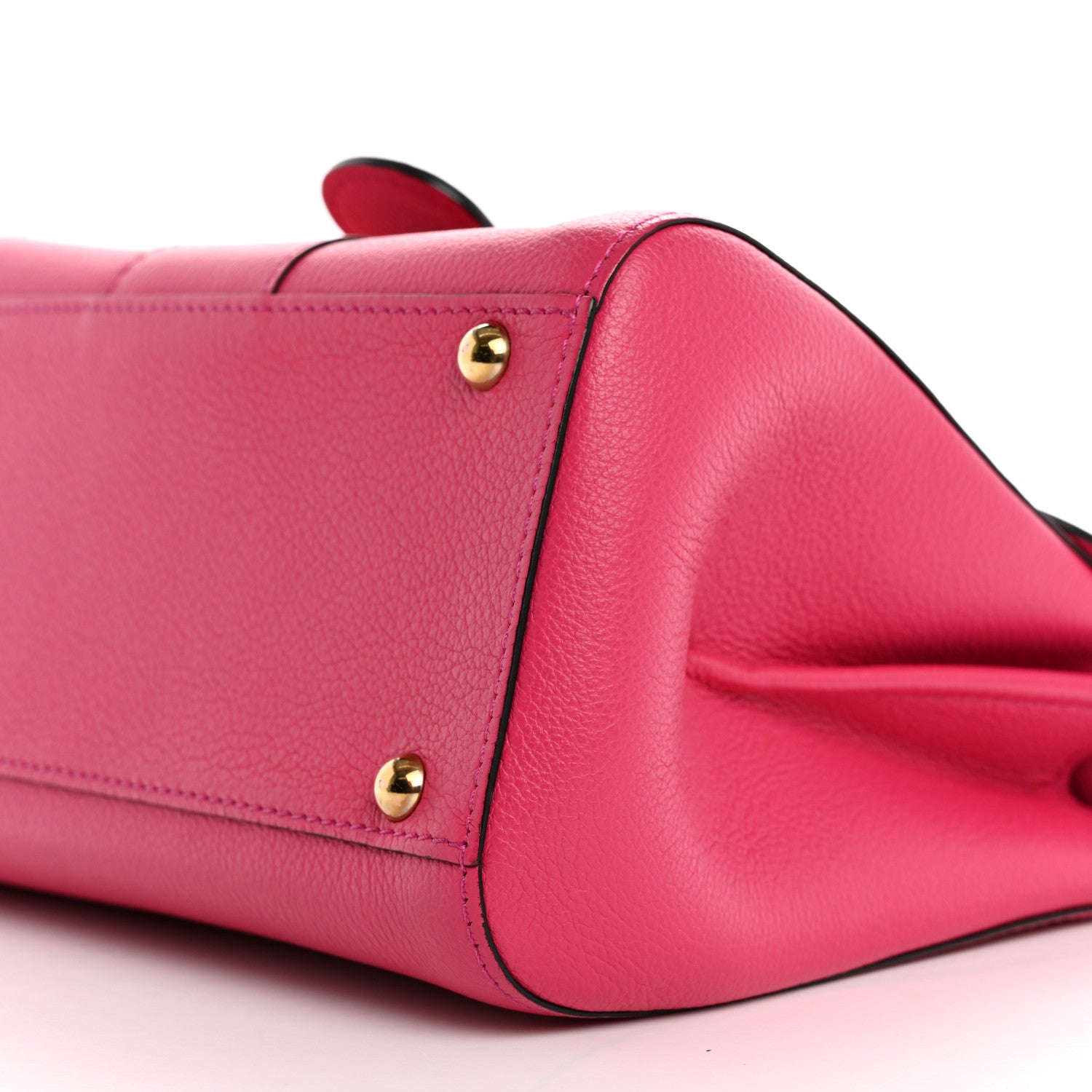 Delvaux Grained Calfskin Mini Brillant Satchel Rose Indien 10 of 14