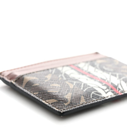 Burberry E-Canvas Monogram Stripe Card Case Bridle Brown 9 of 11