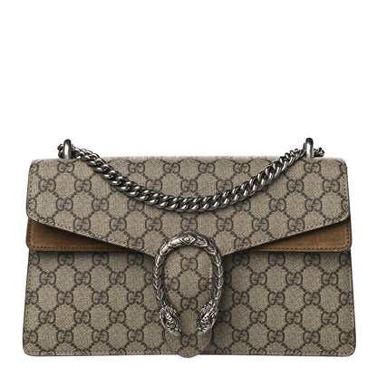 Gucci GG Supreme Monogram Small Dionysus Shoulder Bag Taupe 1 of 16