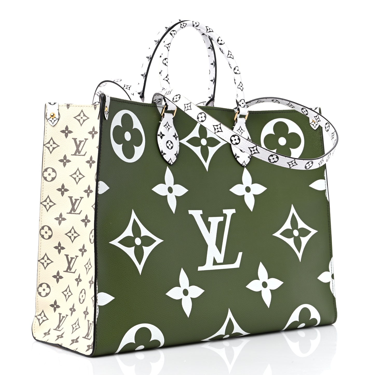 Monogram Giant Onthego GM Kaki Beige