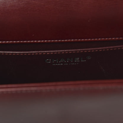 Chanel Calfskin Embossed Medium Paris Salzburg Boy Flap Red 8 of 13