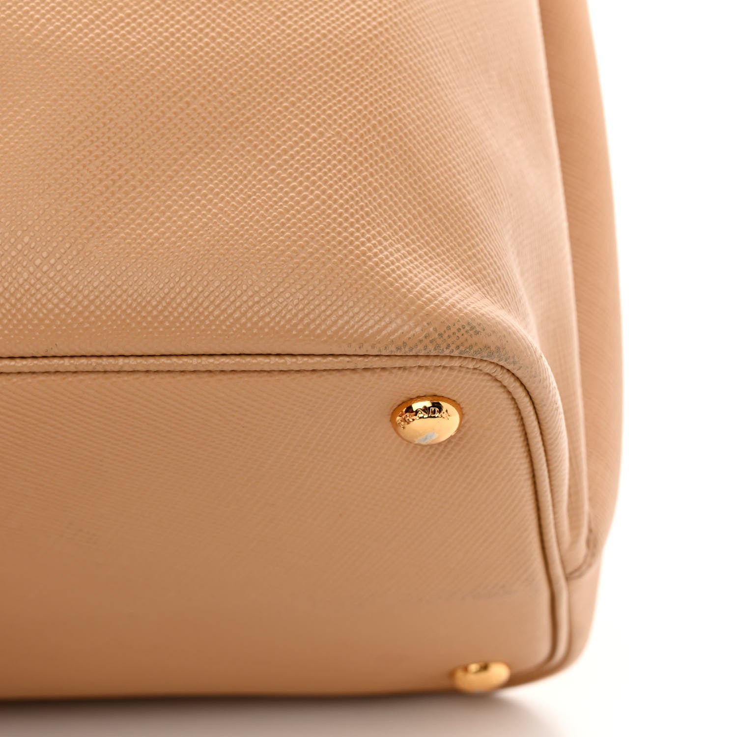 Prada Saffiano Cuir Medium Double Bag Noisette Papaya 14 of 20