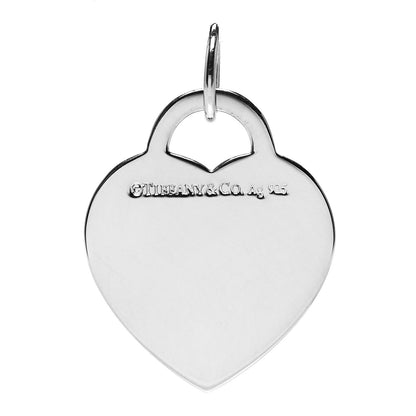 Tiffany Sterling Silver Enamel LOVE YOU Heart Charm Blue 3 of 3