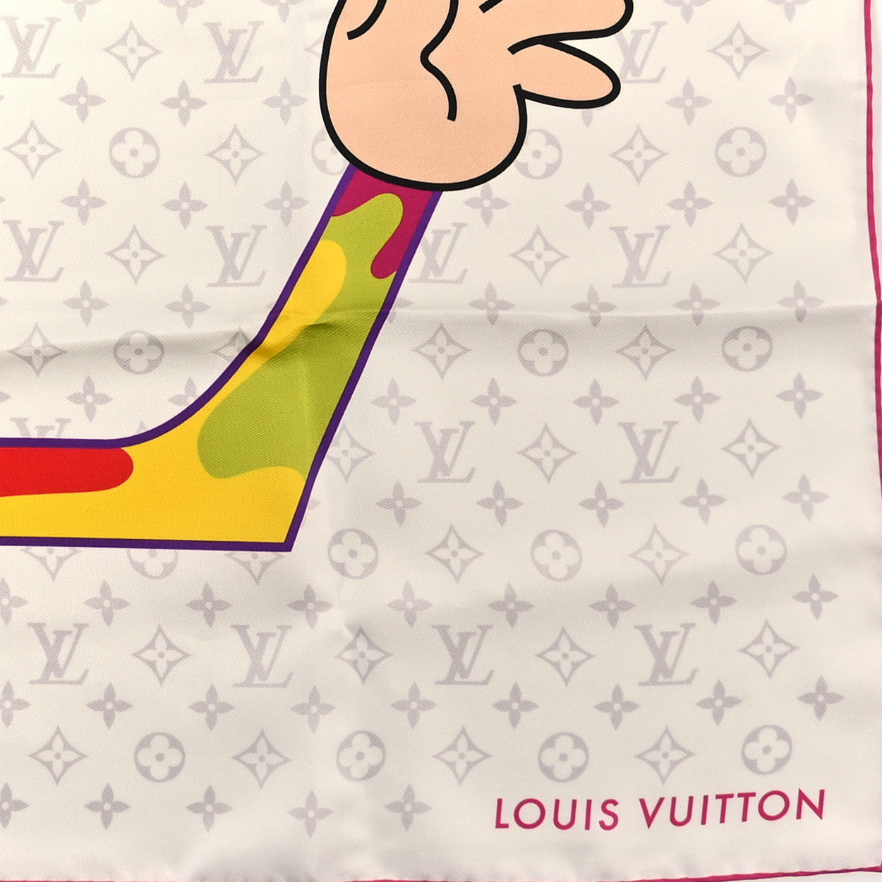 Louis Vuitton LV X TM Monogram Superflat Square 90 Scarf White 2 of 3