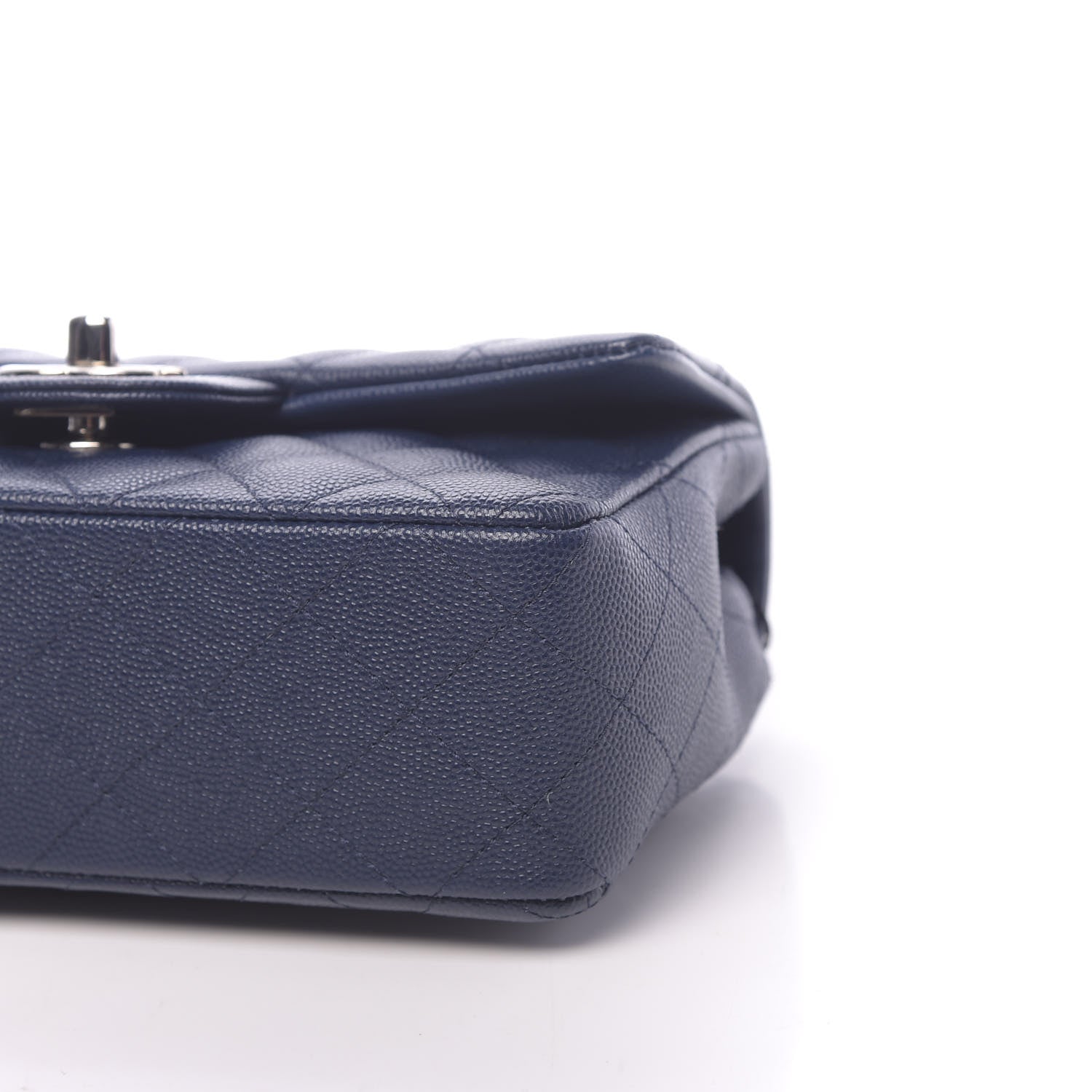 Chanel Caviar Quilted Mini Rectangular Flap Navy 10 of 11