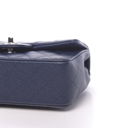 Chanel Caviar Quilted Mini Rectangular Flap Navy 10 of 11