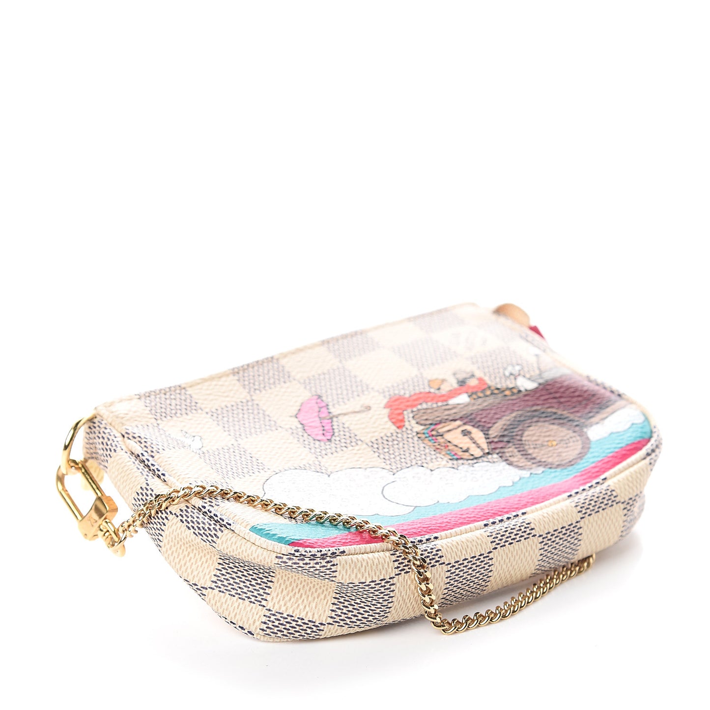 Damier Azur 2015 Christmas Animation Mini Pochette Accessories