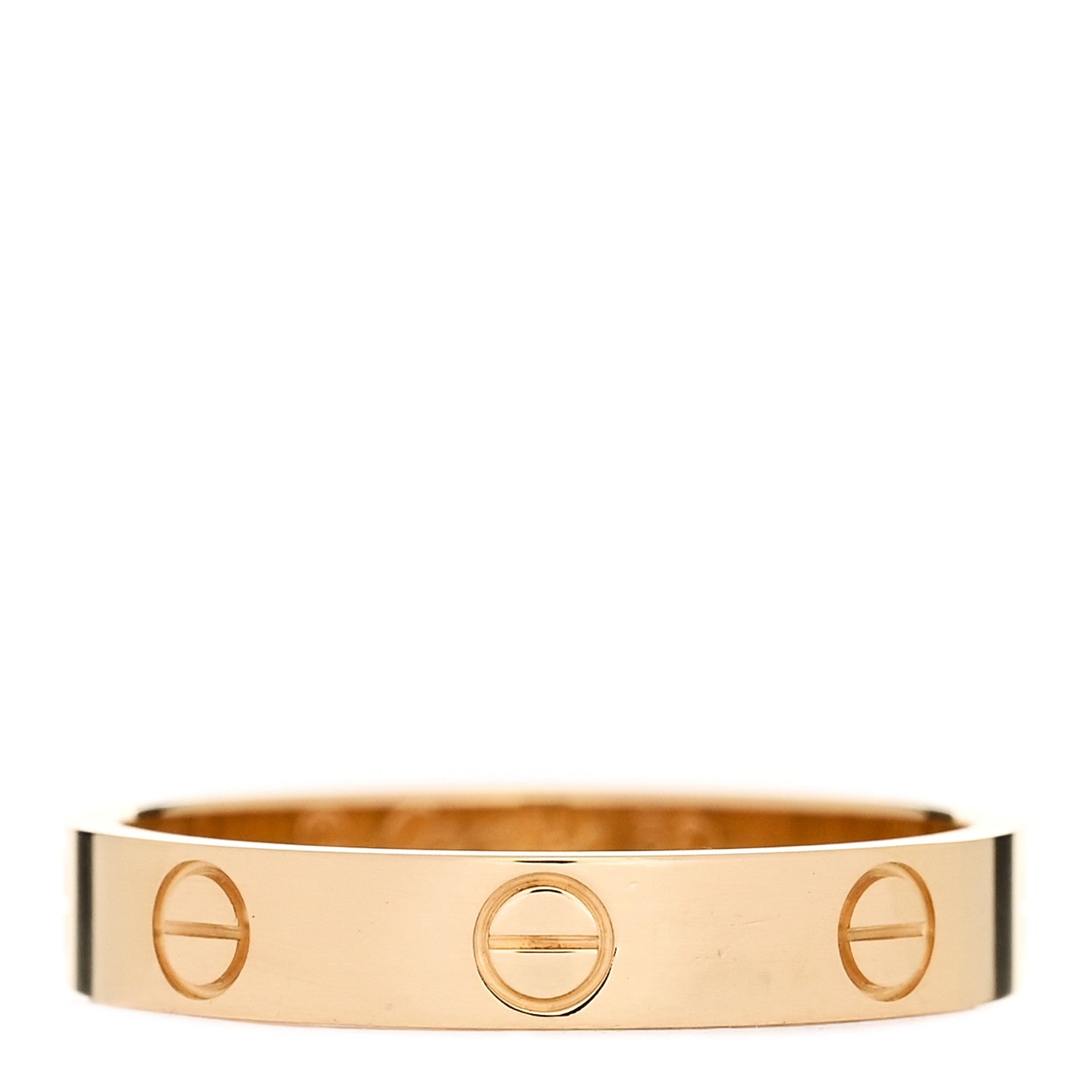 Cartier 18K Yellow Gold 3.5mm LOVE Wedding Band Ring 56 7.75 1 of 5