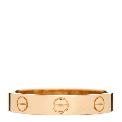 Cartier 18K Yellow Gold 3.5mm LOVE Wedding Band Ring 56 7.75 1 of 5