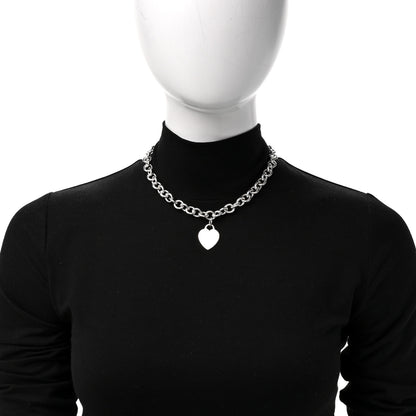 Tiffany Sterling Silver Heart Tag Necklace 2 of 6