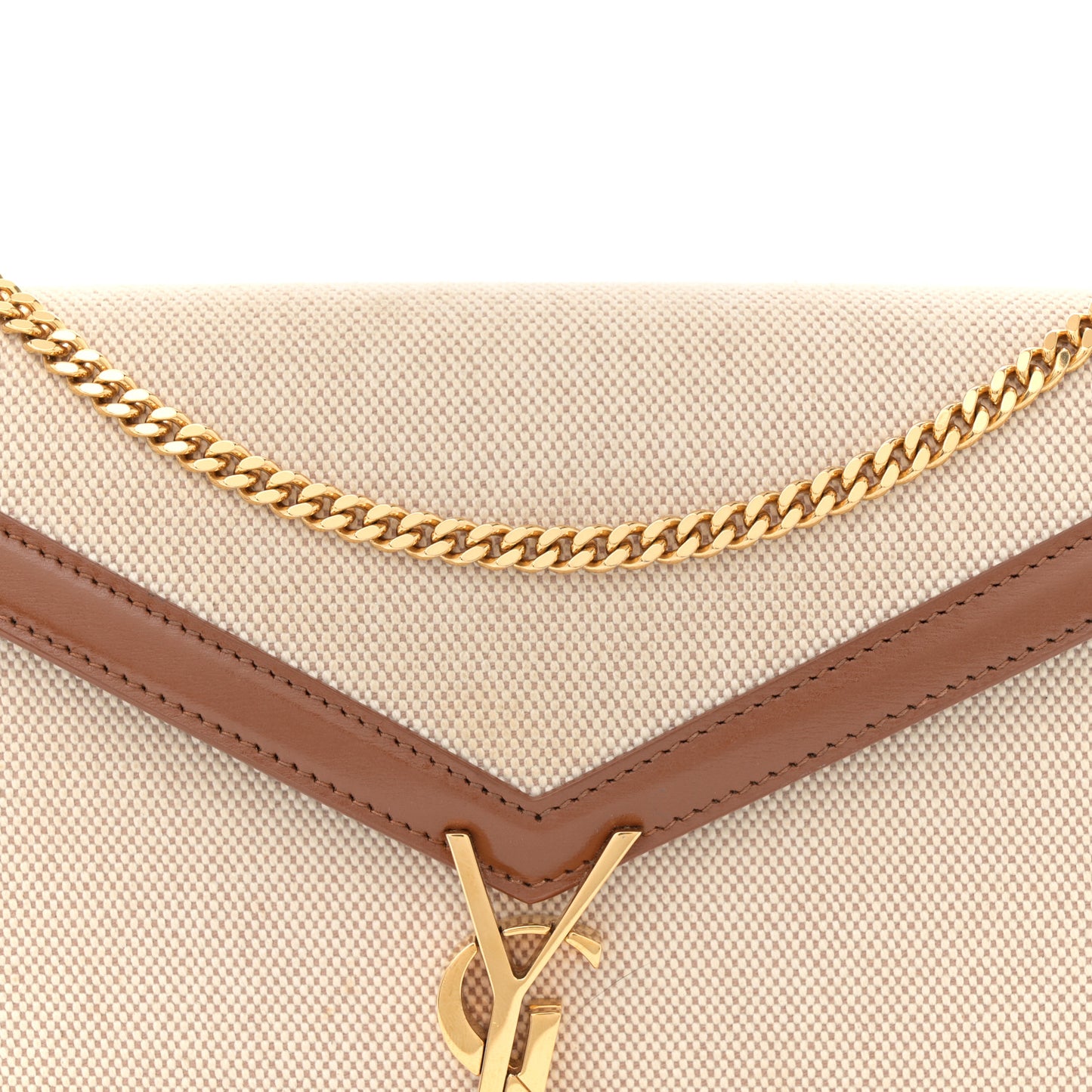 Canvas Calfskin Classic Monogram Cassandra Tan Natural