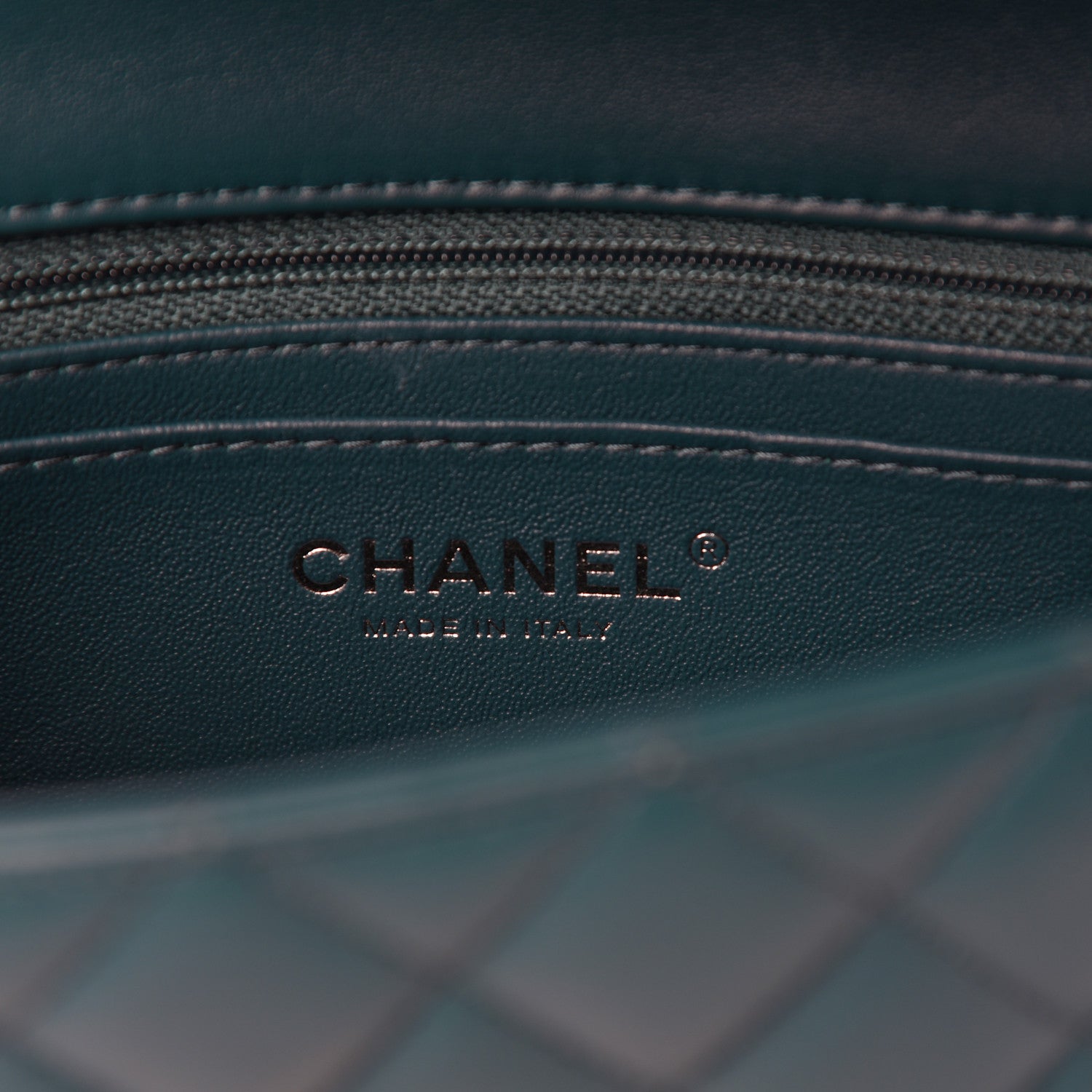Chanel Lambskin Quilted Mini Rectangular Flap Dark Blue 8 of 11