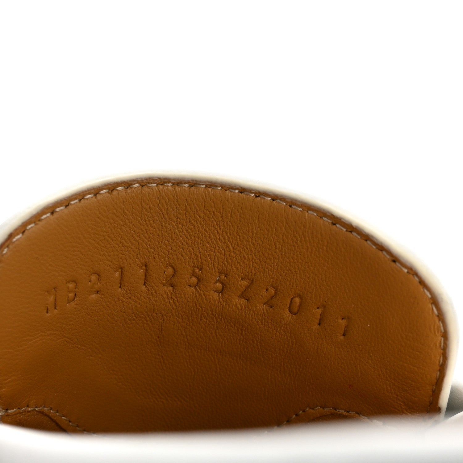 Hermes Calfskin Womens Colette Loafers 37.5 White 9 of 10