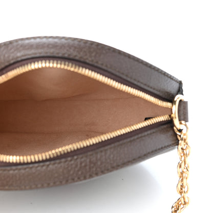 Gucci GG Supreme Monogram Web Mini Ophidia Round Shoulder Bag Brown 5 of 9
