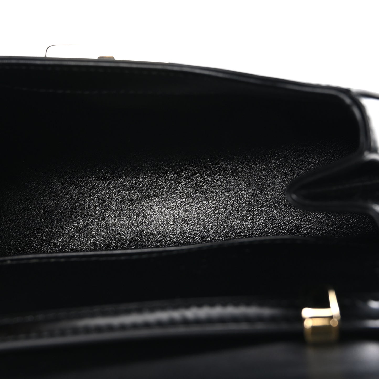Spazzolato Flap Shoulder Bag Black