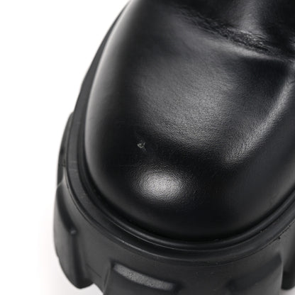 Prada Spazzolato Rois Mens Monolith Chelsea 55mm Tall Boots 38 Black 9 of 10