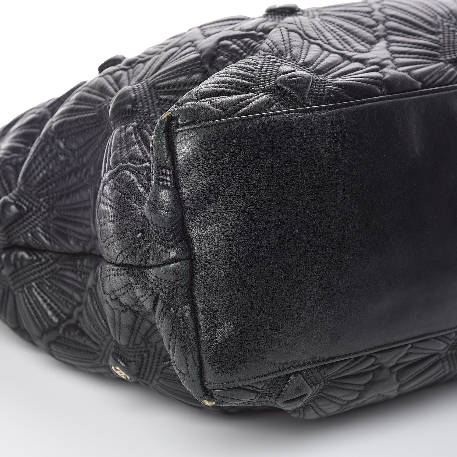 Chanel Calfskin Embroidered Ca D'Oro Tote Black 9 of 14
