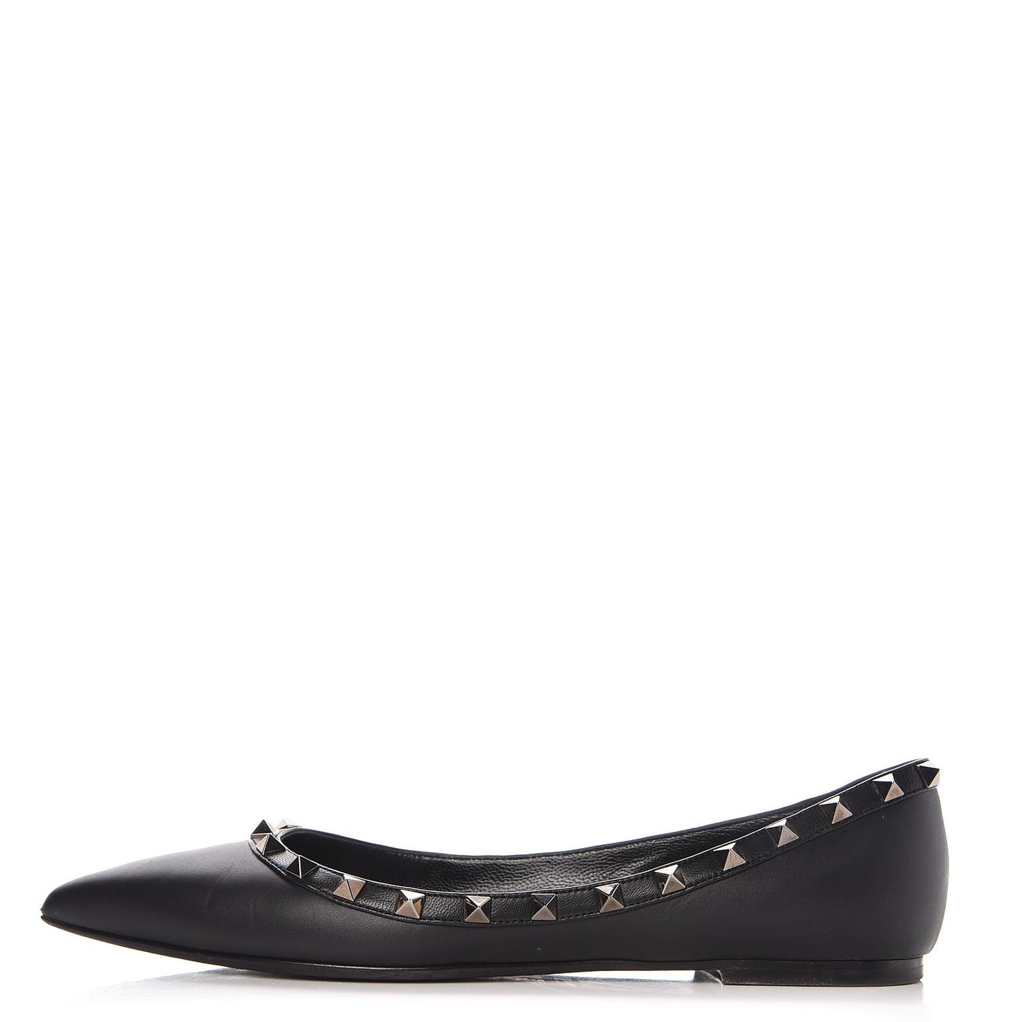 Nappa Rockstud Ballerina Flats 40 Black