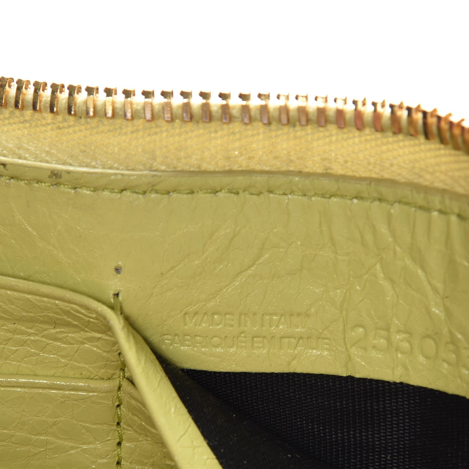 Balenciaga Agneau Giant 12 Gold Hardware Continental Zip Around Wallet Jaune Citronnade 7 of 12