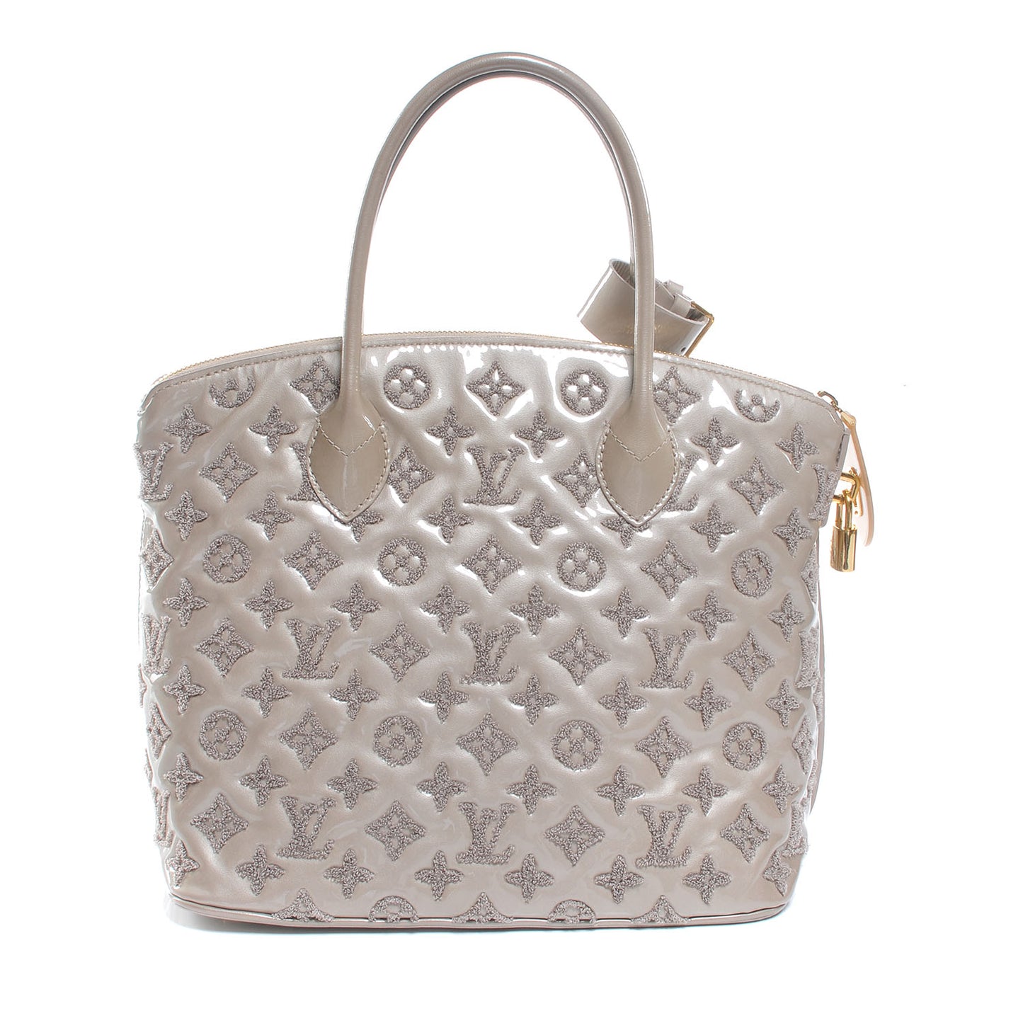 Patent Lambskin Fascination Lockit Gris