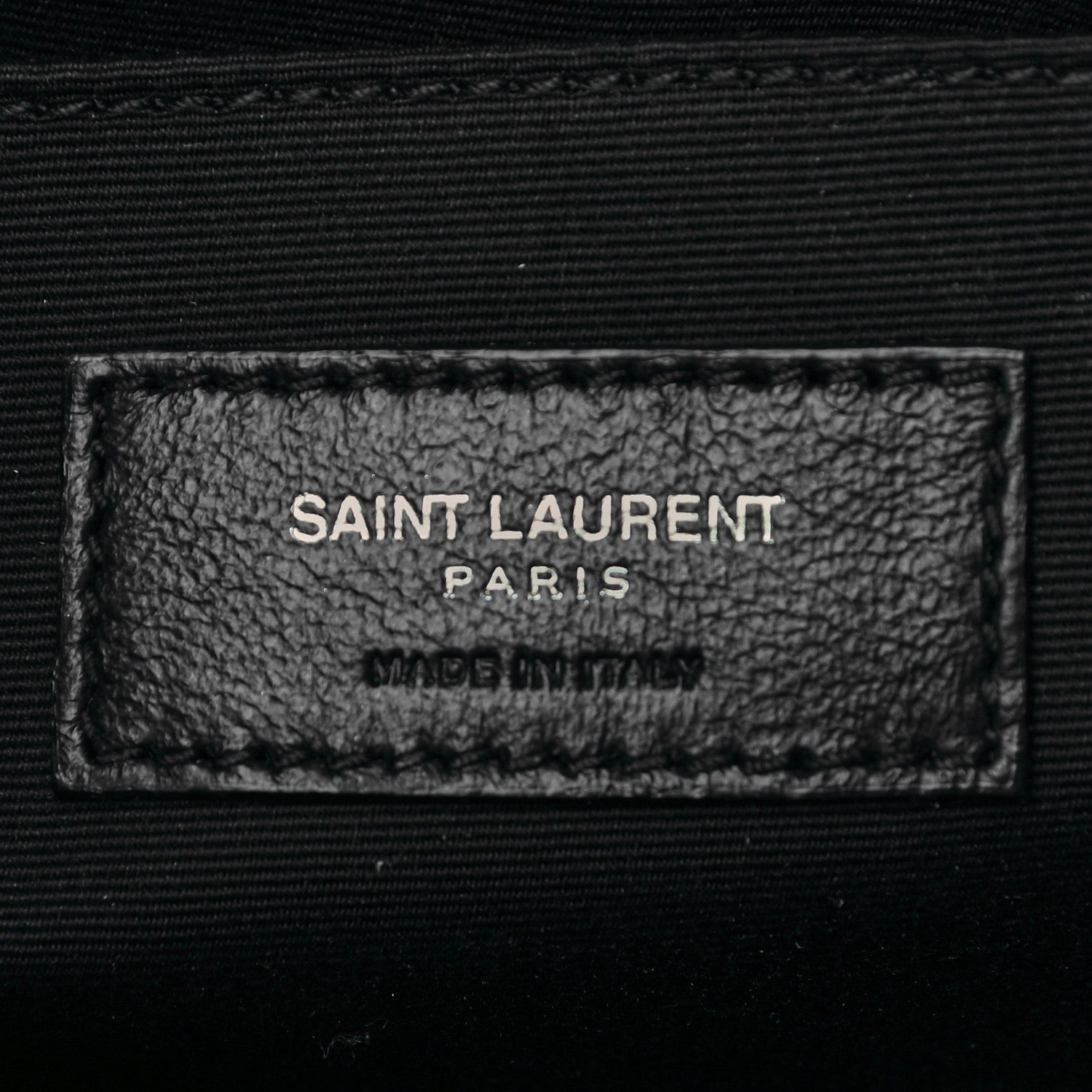 Saint Laurent Calfskin Leopard Print Monogram Lou Camera Bag Black 6 of 9