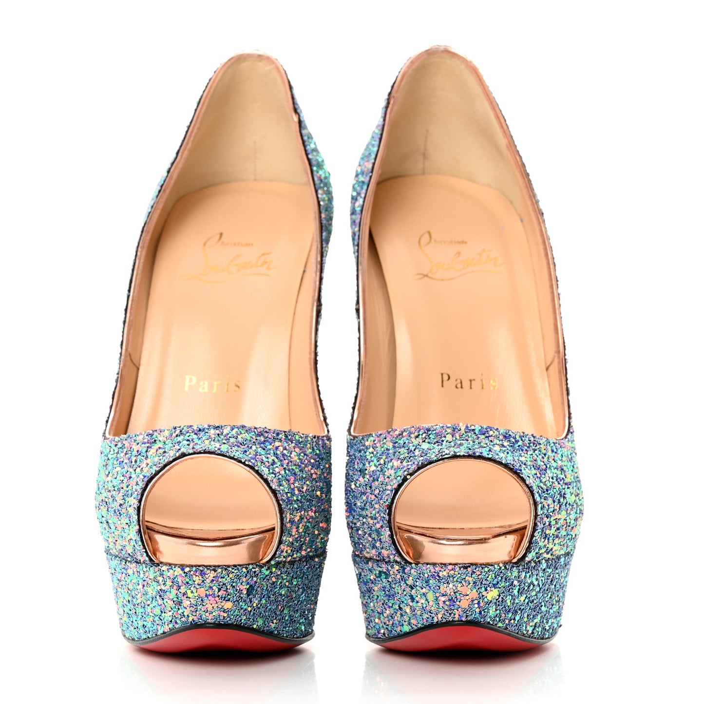Glitter Dragonfly Lady Peep 150 Pumps 36.5 Etincelle Copper