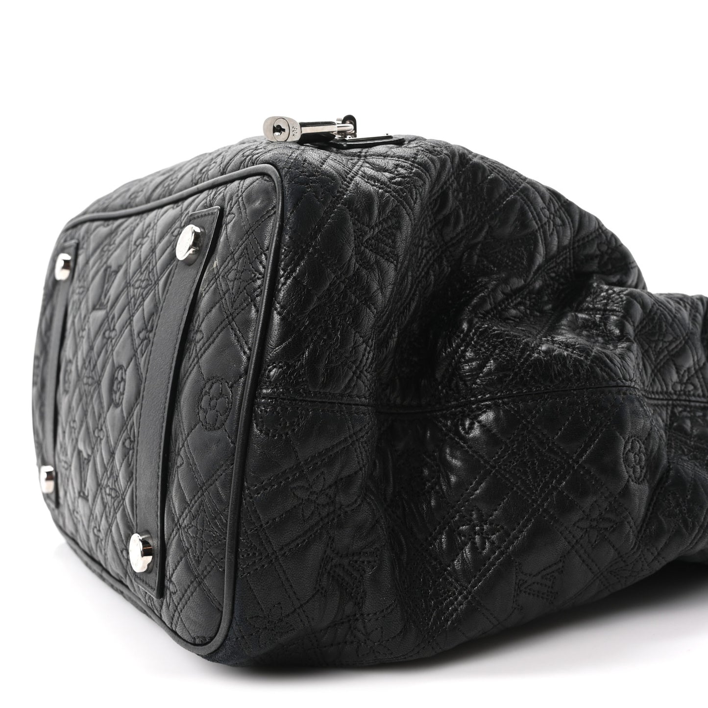 Monogram Lambskin Antheia Lilia GM Black