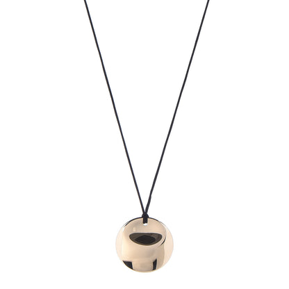 Tiffany 18K Yellow Gold Elsa Peretti Round Pendant Necklace 1 of 4