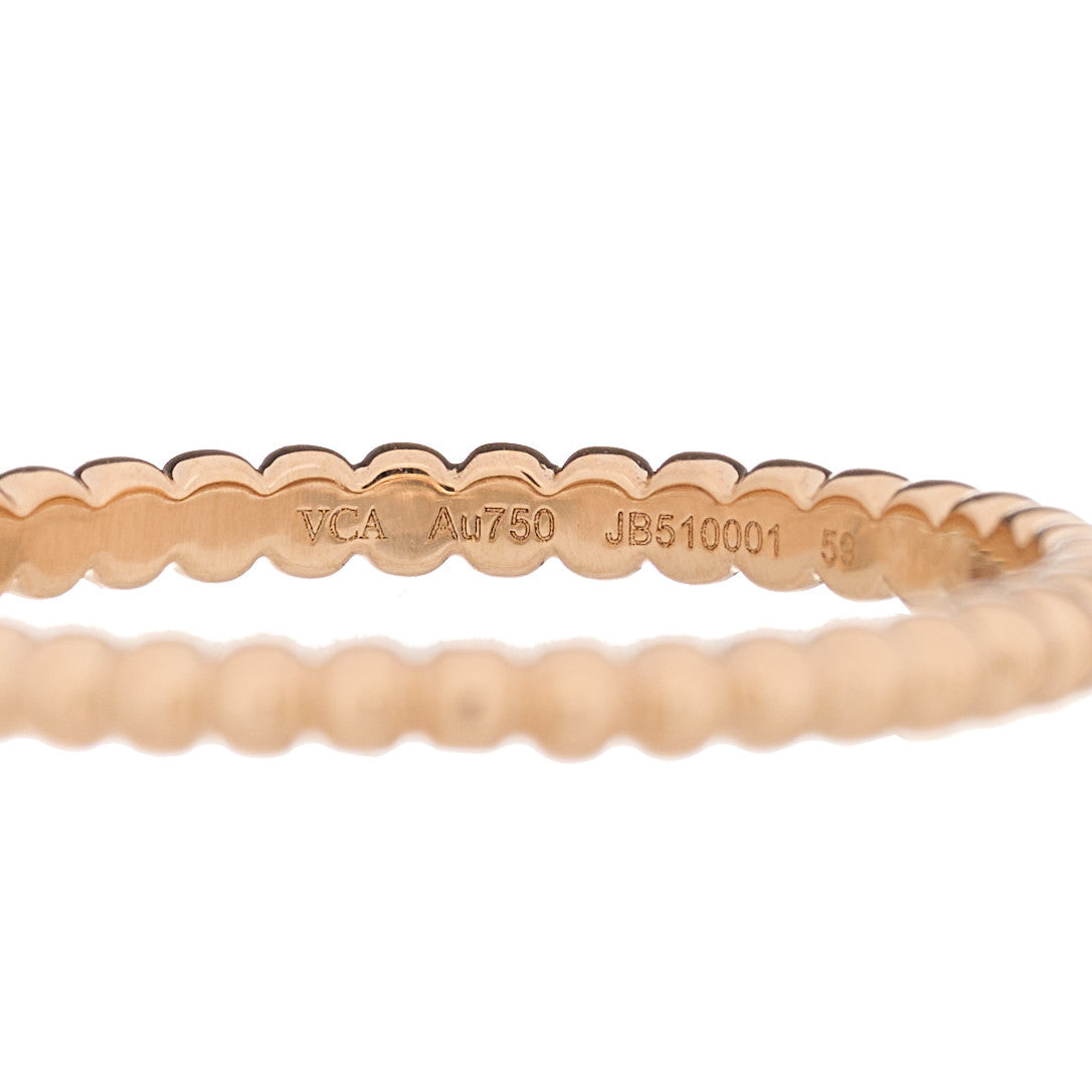 18K Rose Gold Small Perlee Ring 59 8.75