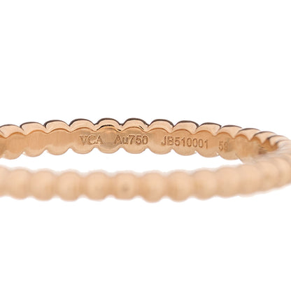 Van Cleef & Arpels 18K Rose Gold Small Perlee Ring 59 8.75 3 of 4