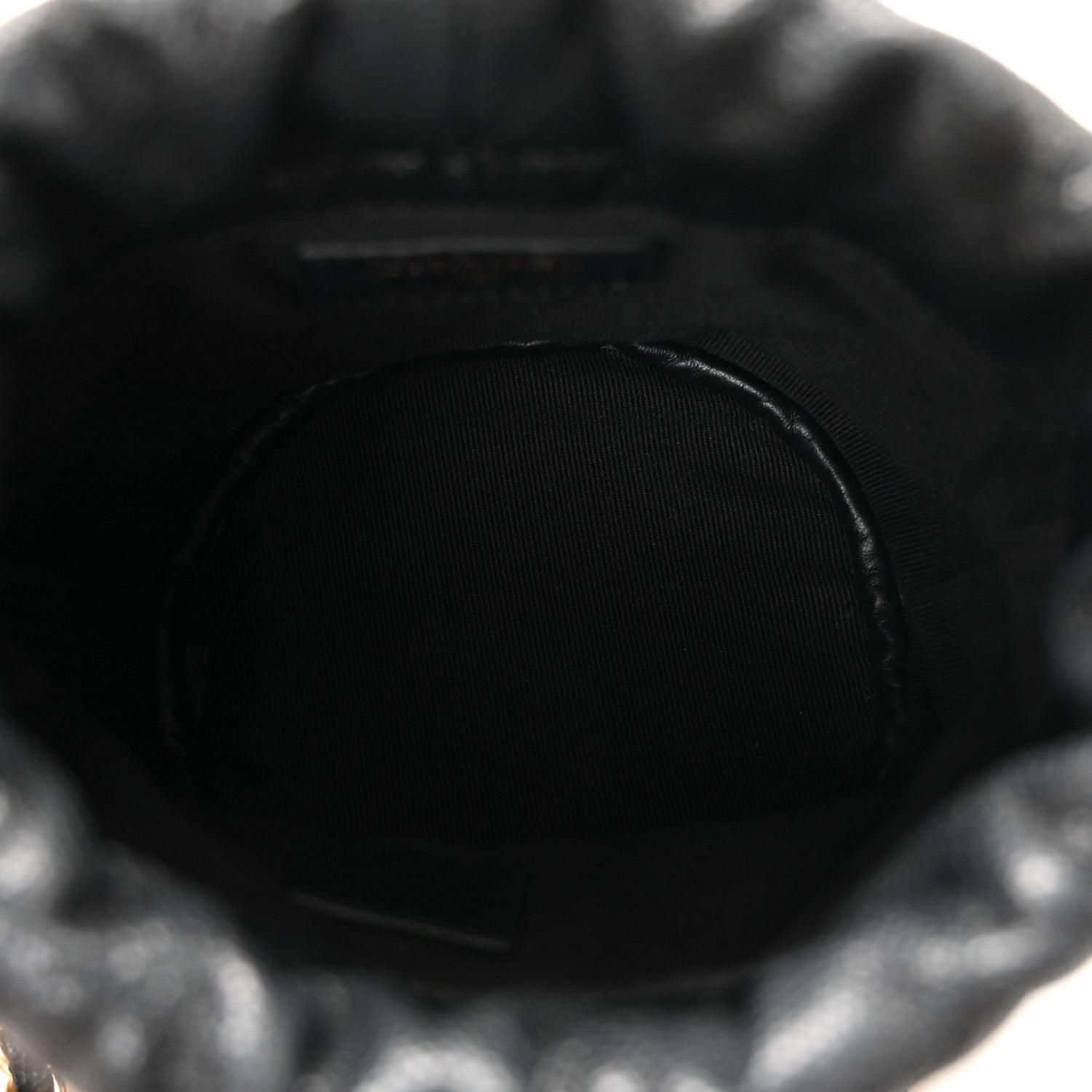 Chanel Caviar Quilted Coco First Bucket Clutch With Chain Black 5 of 10