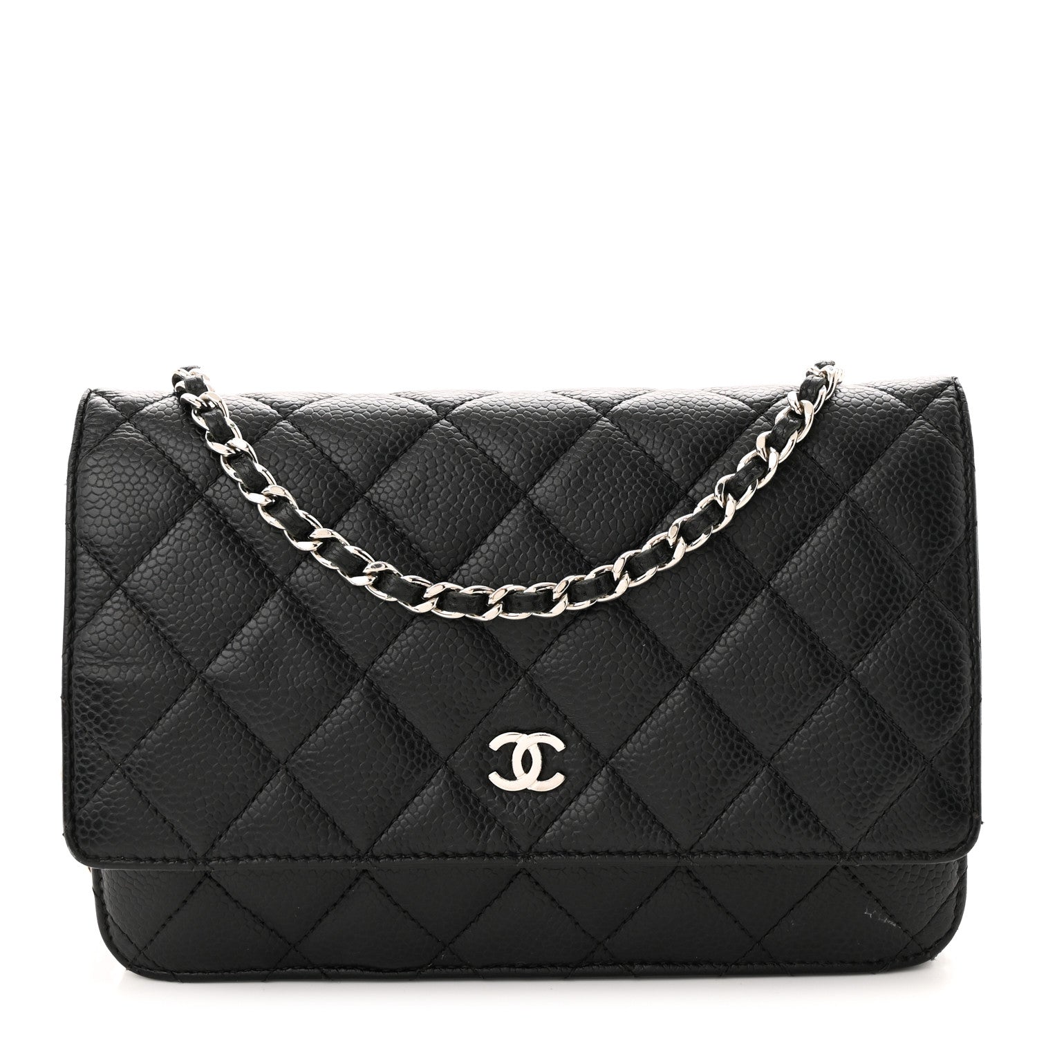 Chanel Caviar Quilted Wallet on Chain WOC Black 1 of 13