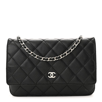 Chanel Caviar Quilted Wallet on Chain WOC Black 1 of 13