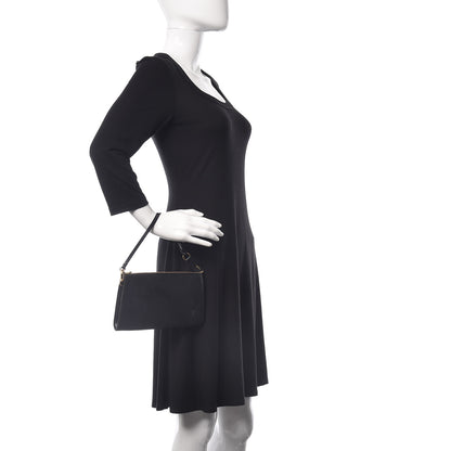 Louis Vuitton Epi Pochette Accessories 24 Black 2 of 10