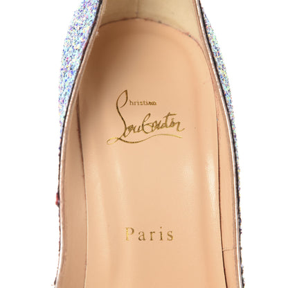 Christian Louboutin Glitter Dragonfly Lady Peep 150 Pumps 40 Etincelle Copper 12 of 13