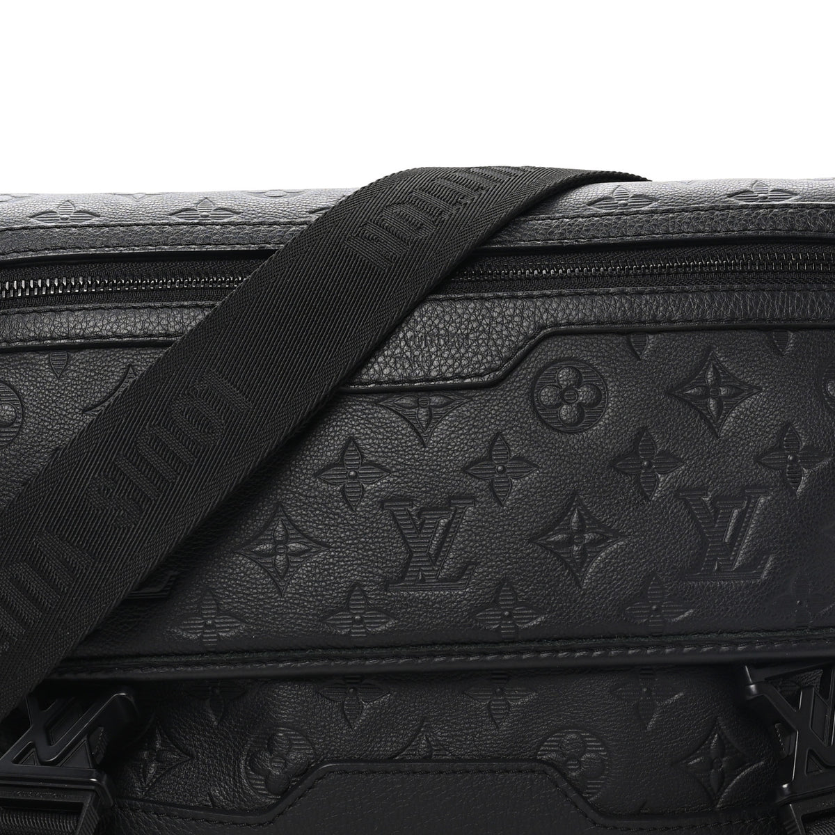 Calfskin Monogram Shadow Messenger Voyager PM  Black