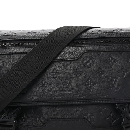 Louis Vuitton Calfskin Monogram Shadow Messenger Voyager PM  Black 7 of 9