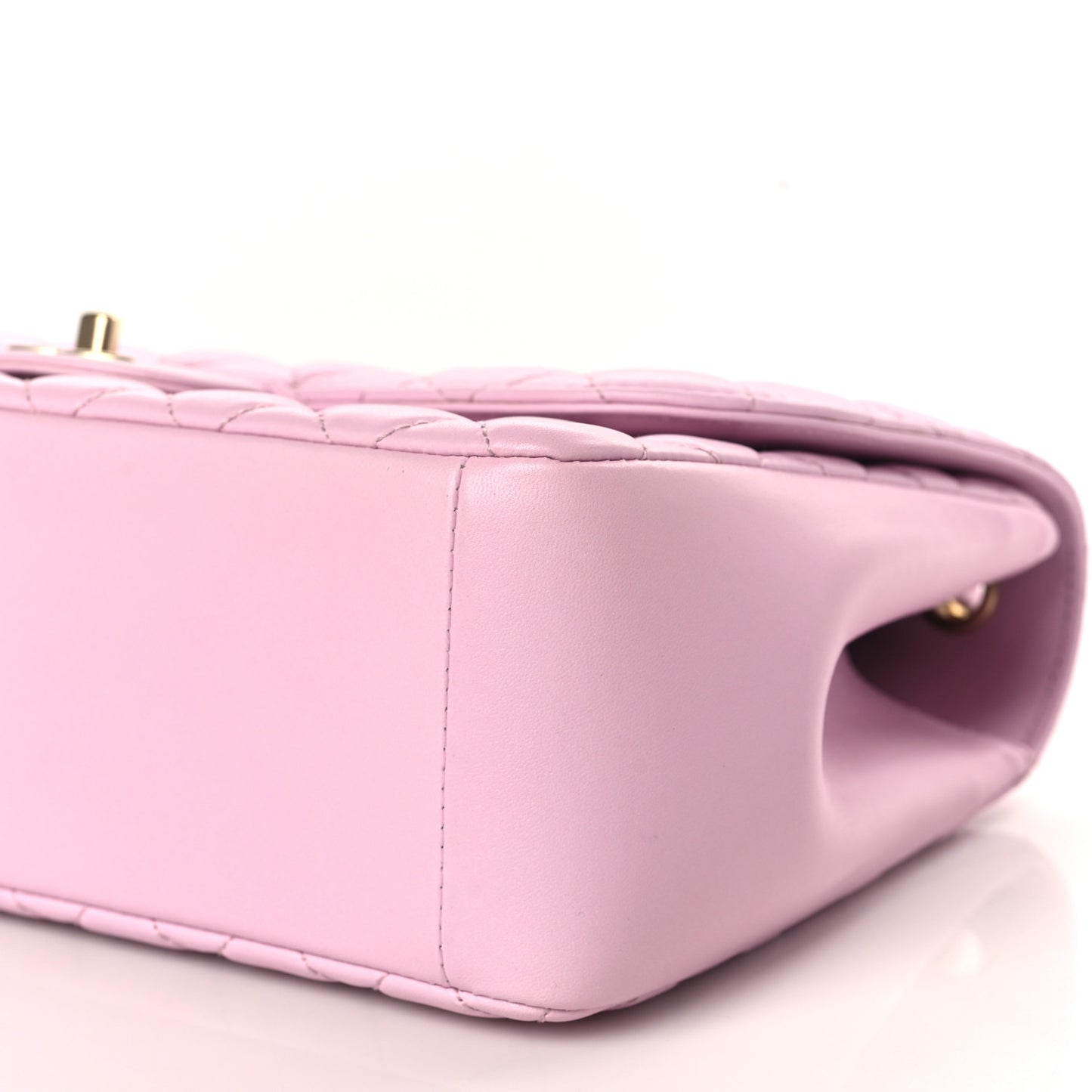Lambskin Quilted Medium Mademoiselle Chic Flap Pink