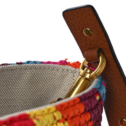 Valentino Garavani Raffia Calfskin Rockstud Summer Tote Multicolor 9 of 9