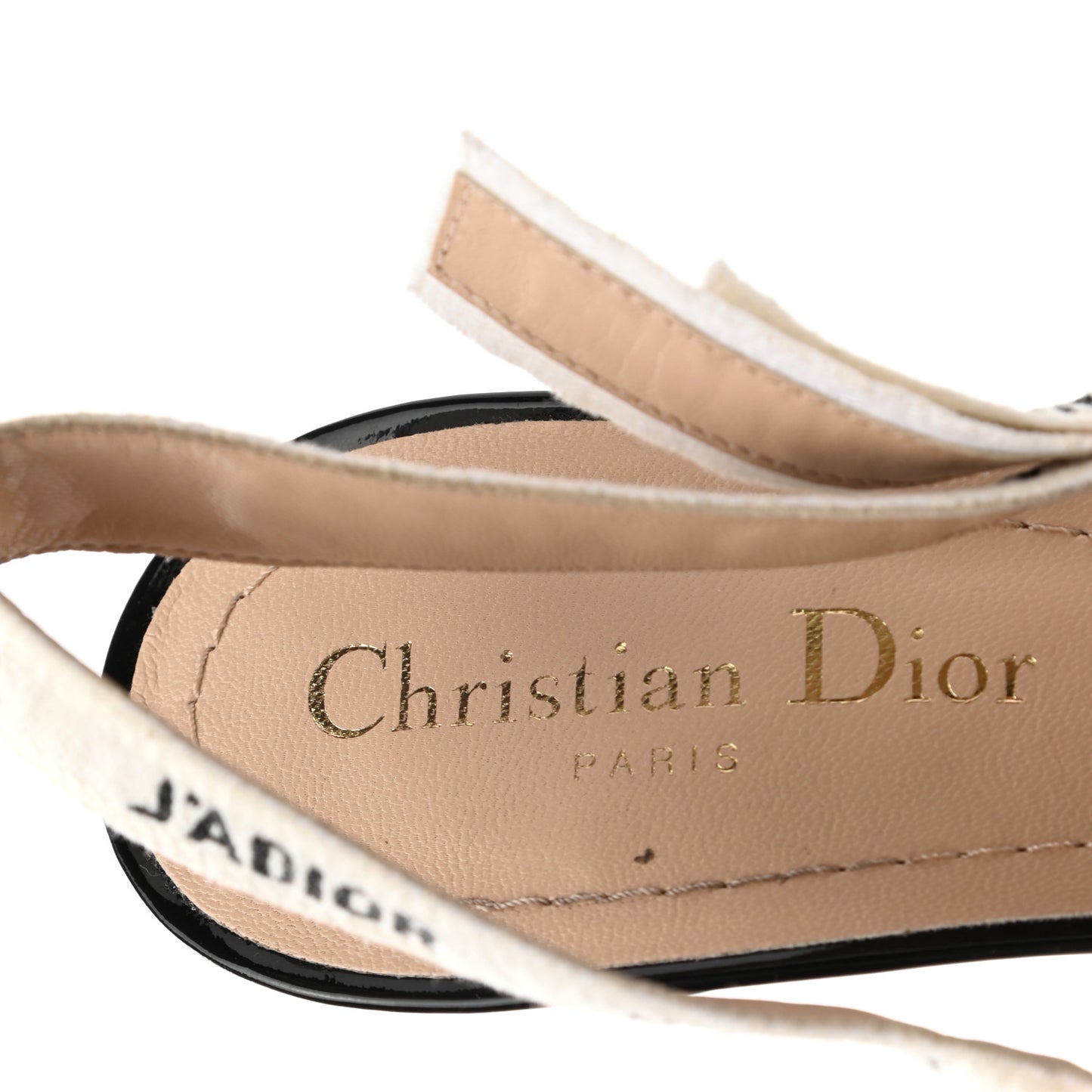 Patent Ribbon J'Adior Slingback 65mm Pumps 39.5 Black