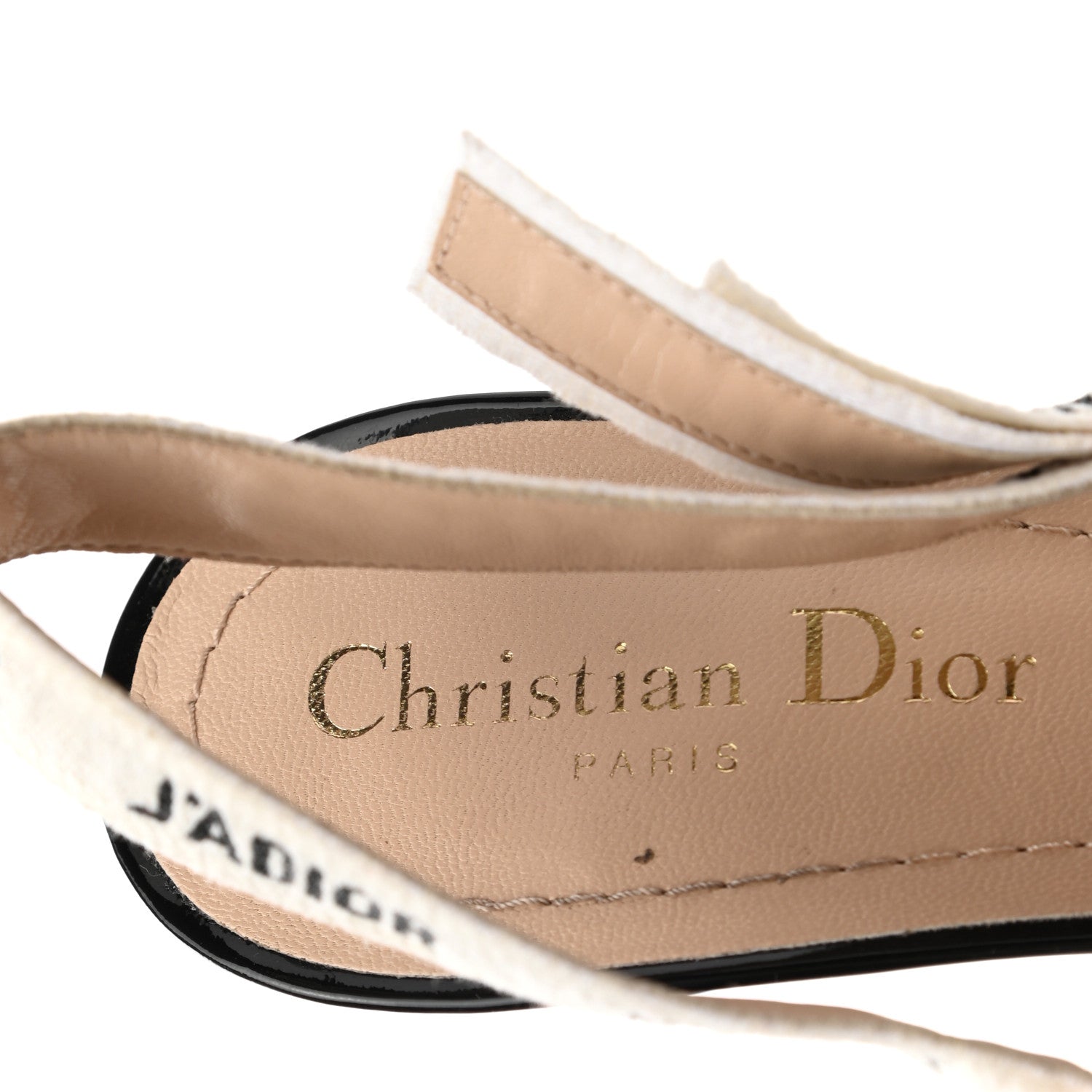 Christian Dior Patent Ribbon J'Adior Slingback 65mm Pumps 39.5 Black 7 of 9