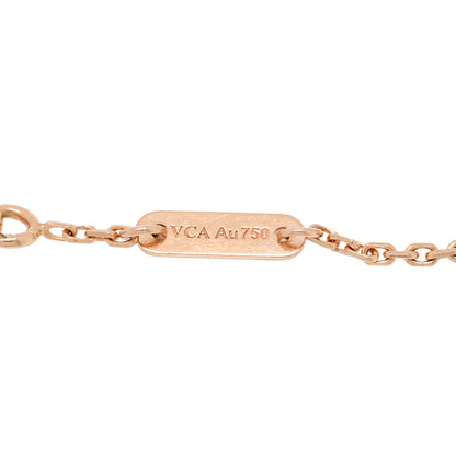Van Cleef & Arpels 18K Rose Gold Ruby Mini Frivole Bracelet 3 of 4
