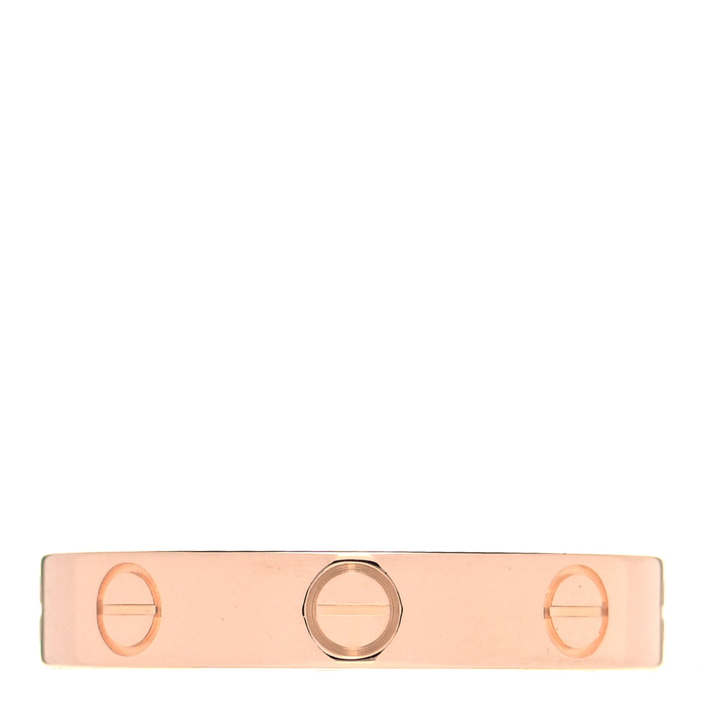 18K Pink Gold 3.5mm LOVE Wedding Band Ring 54 6.75