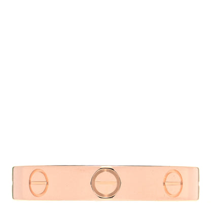Cartier 18K Pink Gold 3.5mm LOVE Wedding Band Ring 54 6.75 1 of 5