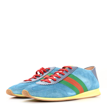 Gucci Suede Web Mens Rocket Sneakers 9 Bright Splash Thunder 4 of 10