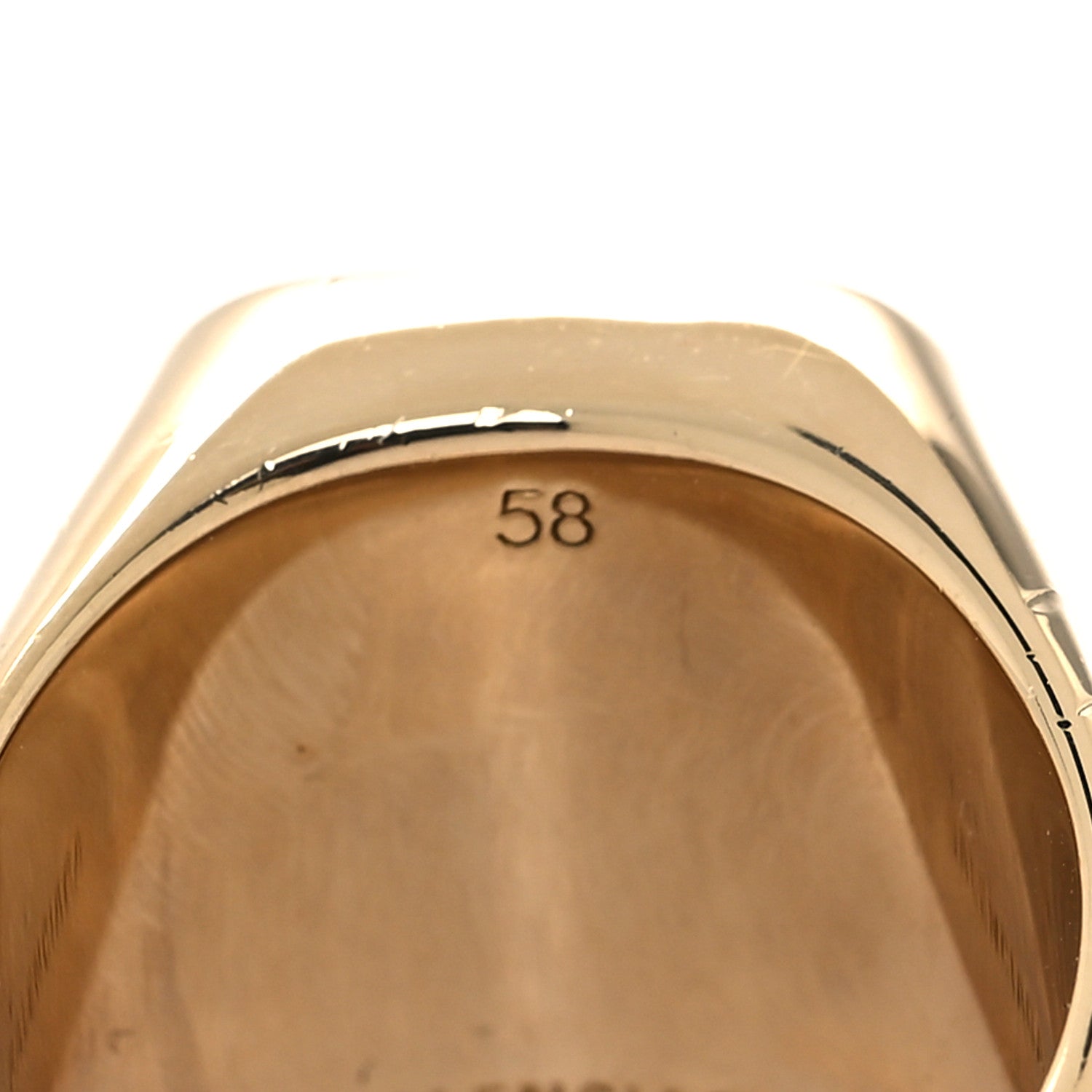 Balenciaga Logo Signet Ring Gold Blue 1518720 – FASHIONPHILE