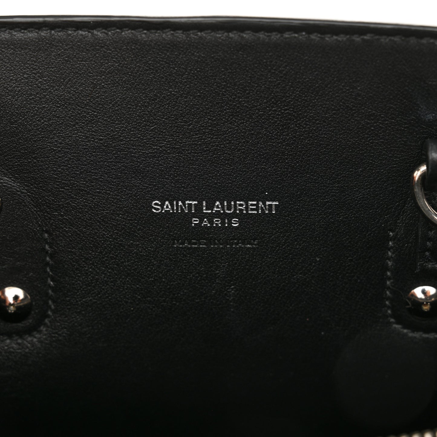 Grained Calfskin Baby Sac De Jour Black