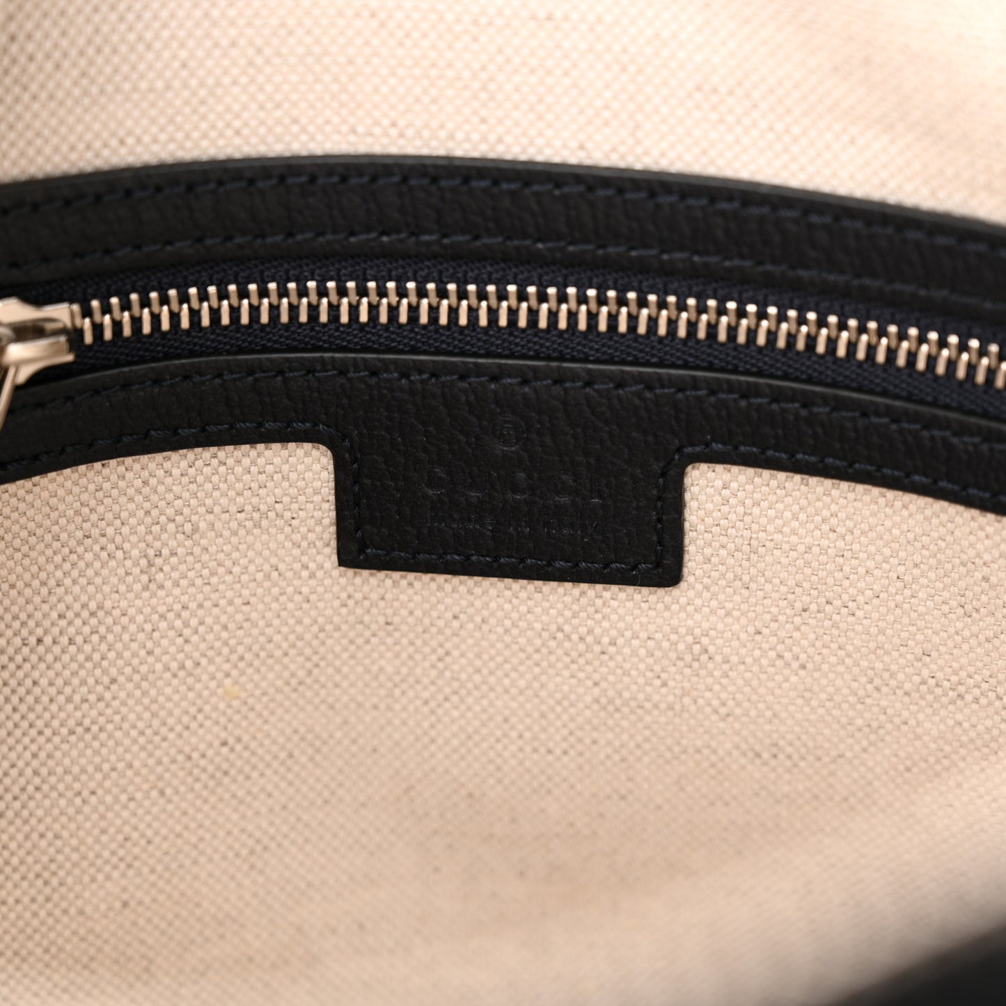 GG Supreme Monogram Web Small Ophidia Top Handle Bag Beige Blue